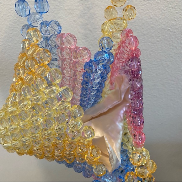 Beaded Pastel Rainbow Bag - Picture 5 of 7